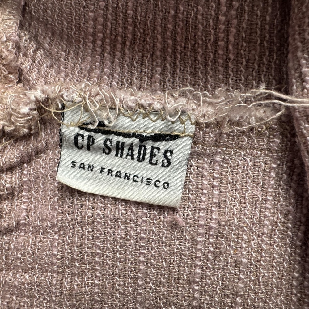 CP Shades Midi Skirt‎ Womens Medium Mauve Pink Linen Blend Elastic Waist Slit - Picture 3 of 9